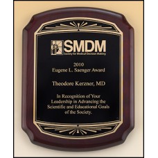 Rosewood Piano Finish Plaque