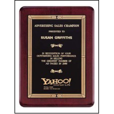 Rosewood Piano Finish Plaque