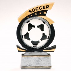 Gold Star Soccer Resin