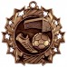 2 1/4" Ten Star Soccer Medal